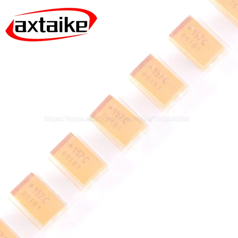 10PCS 150UF 157 157K 6.3V 10V 16V 3528 6032 7343 10% SMD 157J 157A 157C Tantalum Capacitor