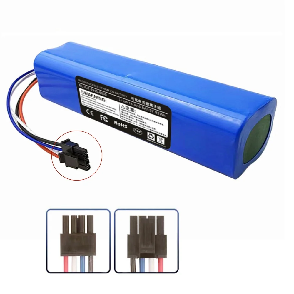 14.4 فولت بطارية 6800 مللي أمبير جهاز آلي لتنظيف الأتربة 1C بطارية لشاومي Mijia 1C STYTJ01ZHM روبوت مكنسة كهربائية