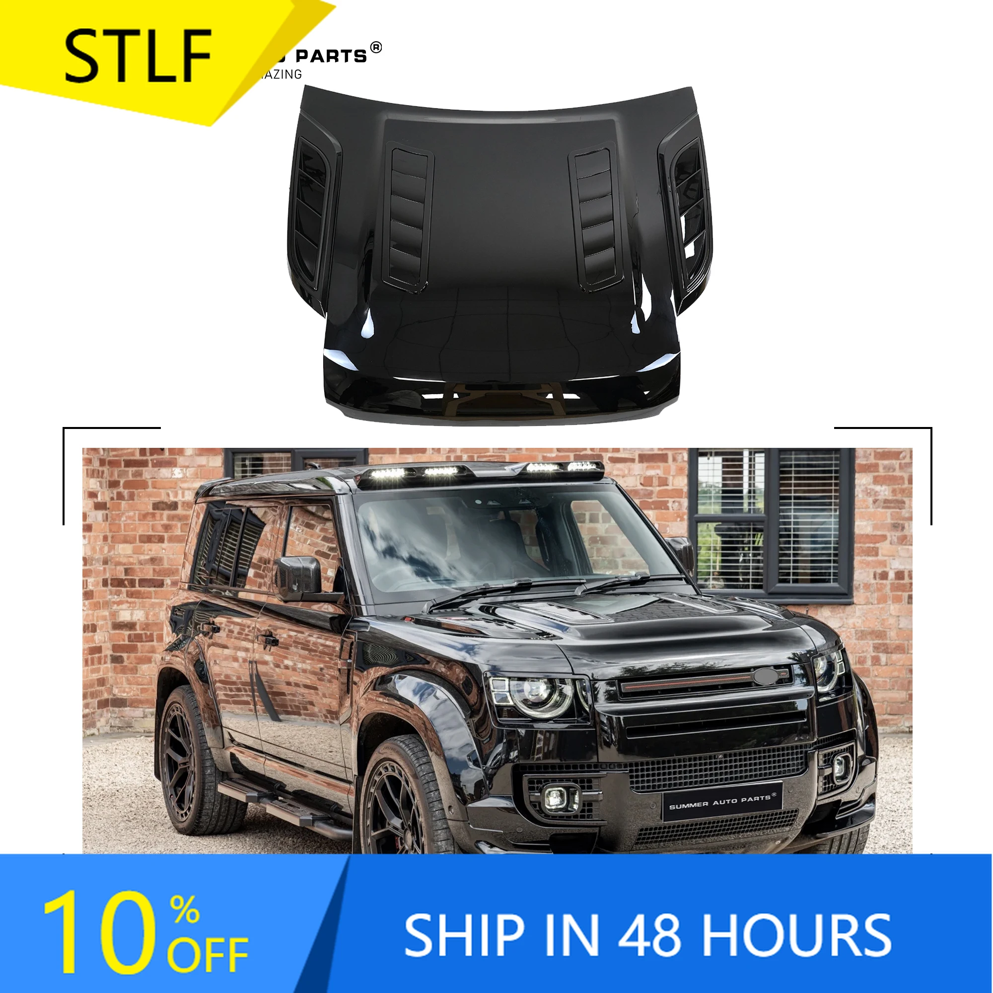 

Оптовая продажа, внешние аксессуары для автомобиля, комплект кузова, передняя крышка двигателя, капот для Land Rover Defender L663