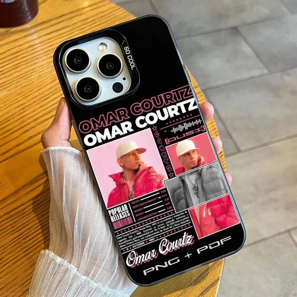 Por-Si-Manana No-Estoy O-Omar C-CourtzS Etui na telefon iPhone 16 17 15 14 12 13 Pro Max Czarne Matowe Odporne na Wstrząsy — zdjęcie produktu 5