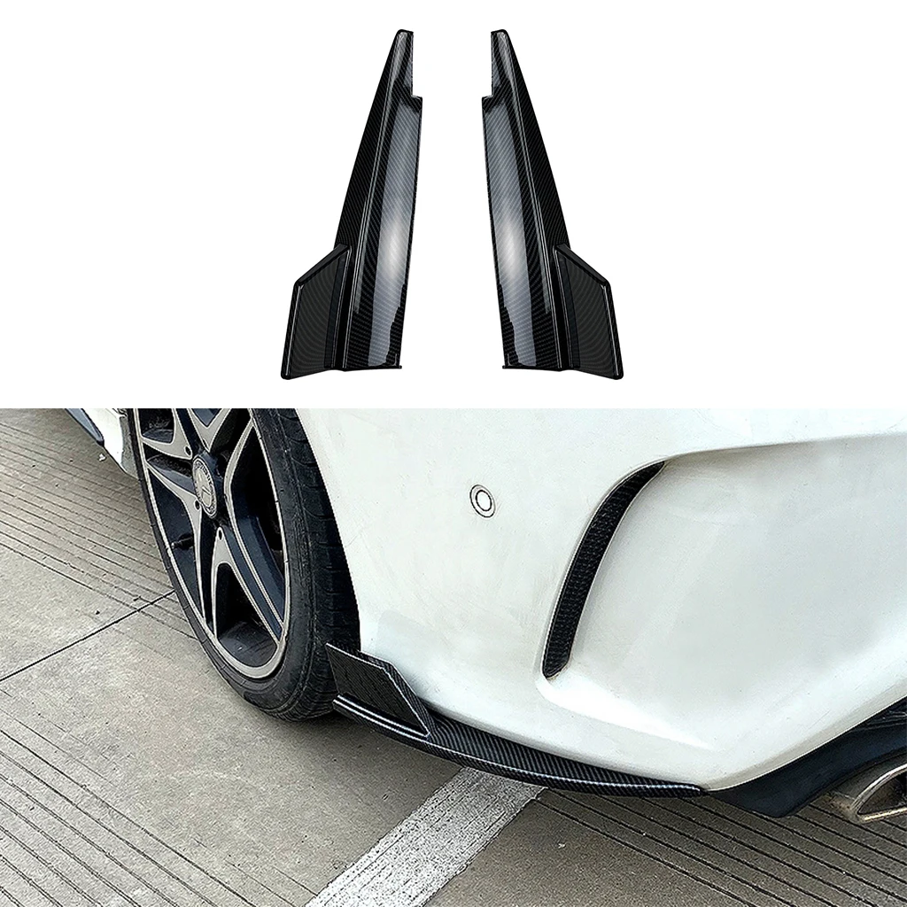 Car Rear Bumper Lip Diffuser Side Splitter Spoiler Body Kit For Mercedes Benz CLA-Class C117 CLA180 200 CLA45 AMG 2013-2019