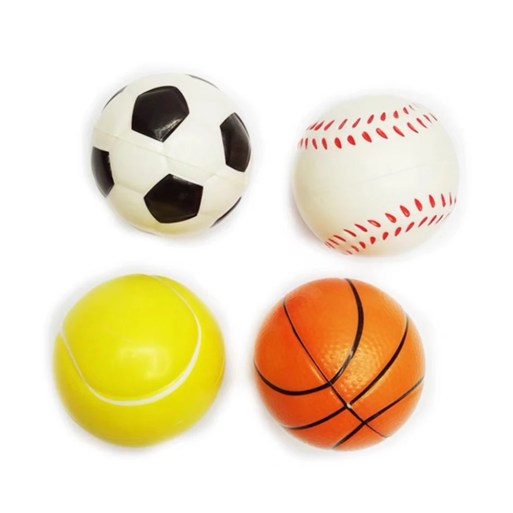 Stress Ball Hand Therapy Fidget Toys Squeeze Relaxing Gadgets Football Basketball Baseball Tennis Soft Squishy Stress Relief Toy