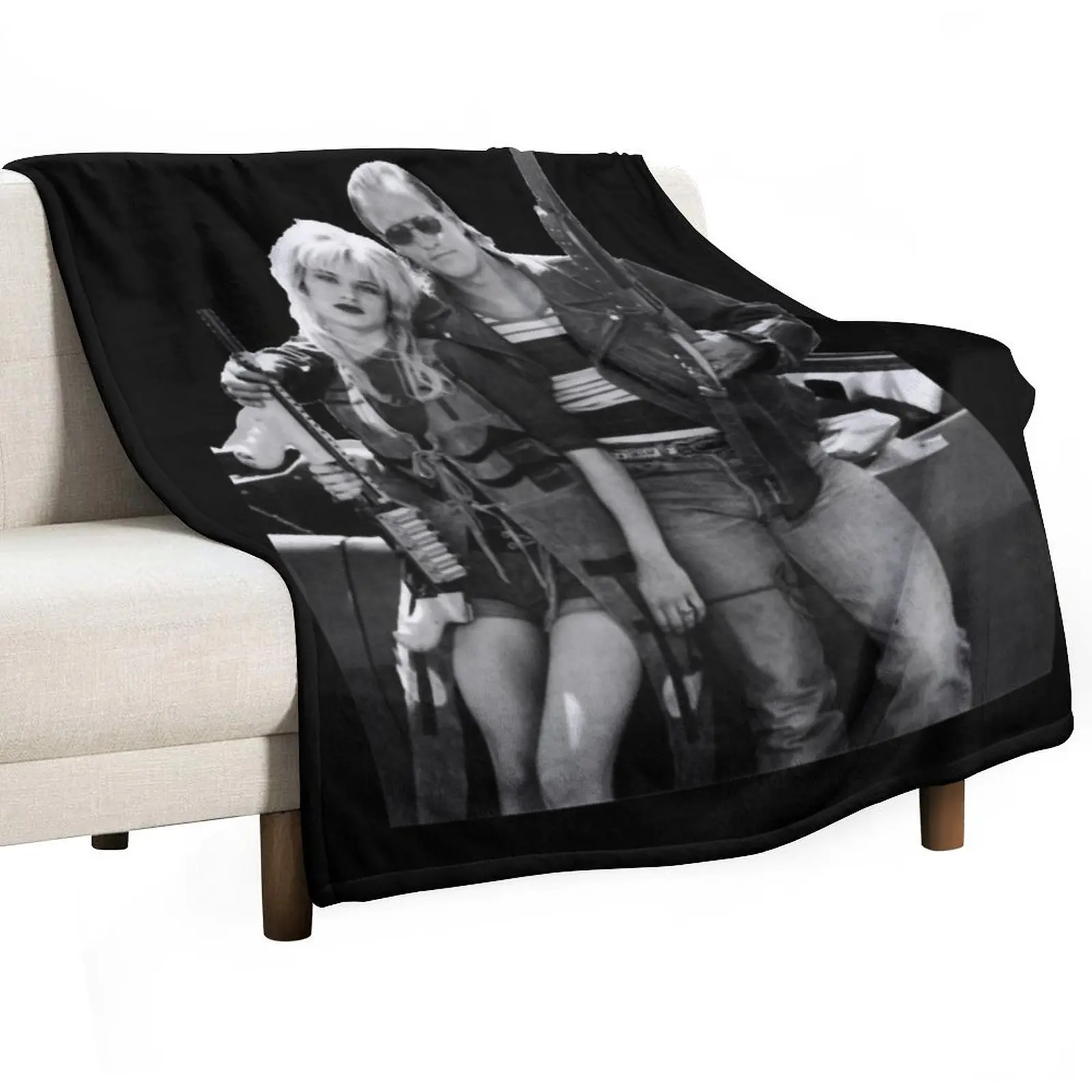 

Natural Born Killers Mallory Megan Fox Classic Throw Blanket Large Fluffys Large Hairys Soft Plaid Blankets