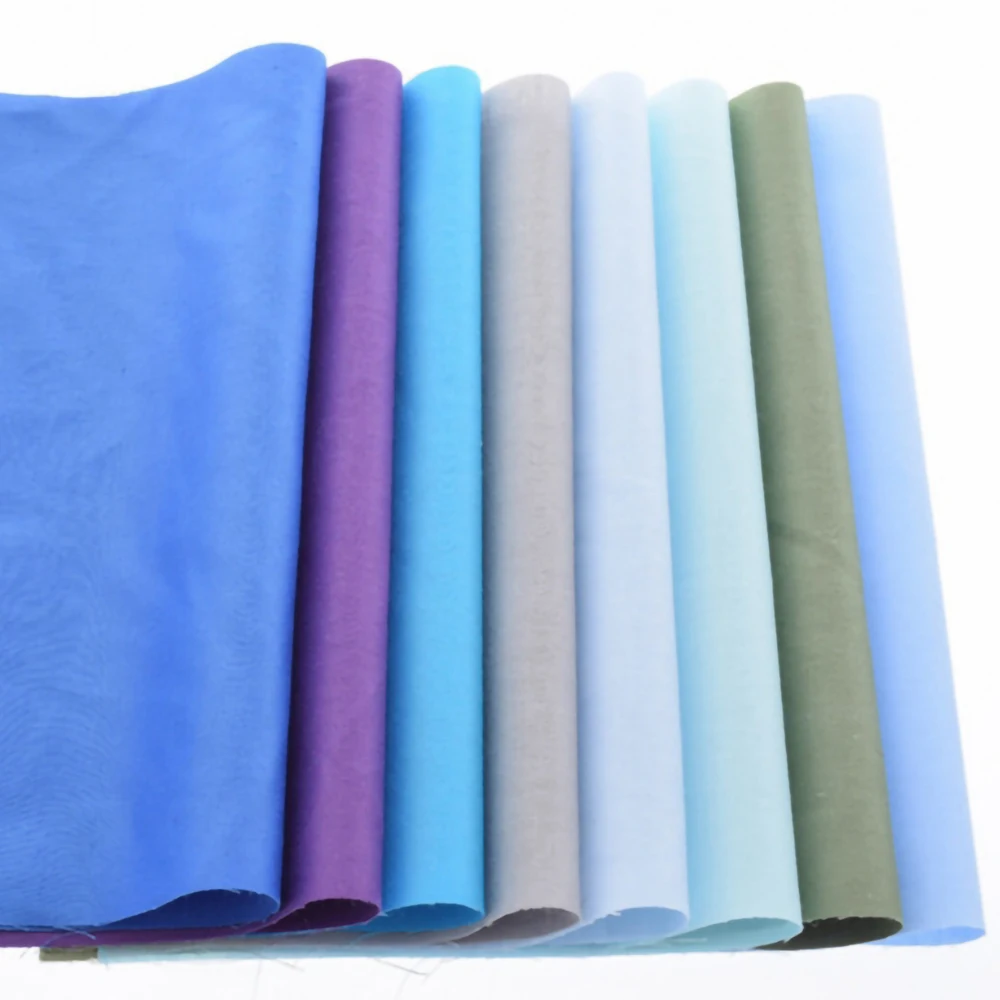 38pcs Twill Cotton Fabric 20cmx30cm,Soft Solid Color DIY Sewing Cloth Material for Baby&Kids Quilting Patchwork,Assorted Mix Set