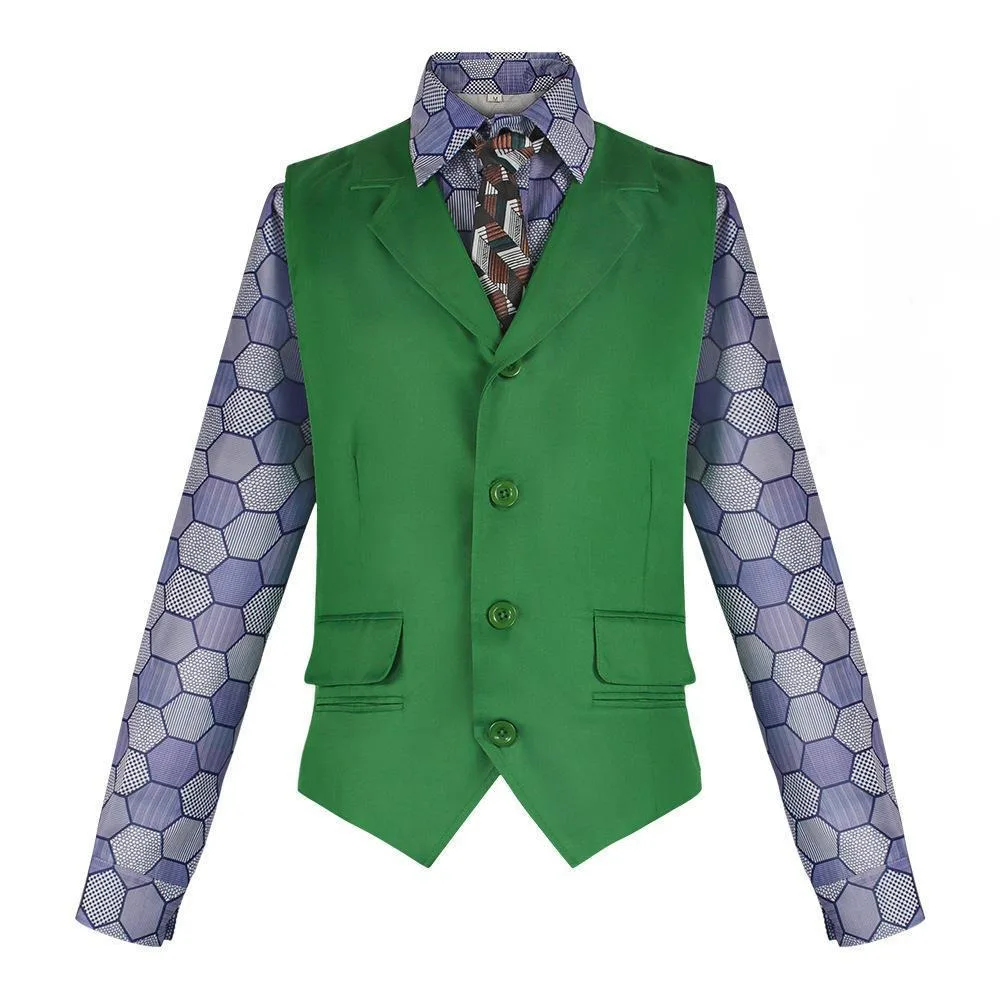 

Halloween Cosplay Costume The Dark Knight Joker Clown Cosplay Stage Performance Costume