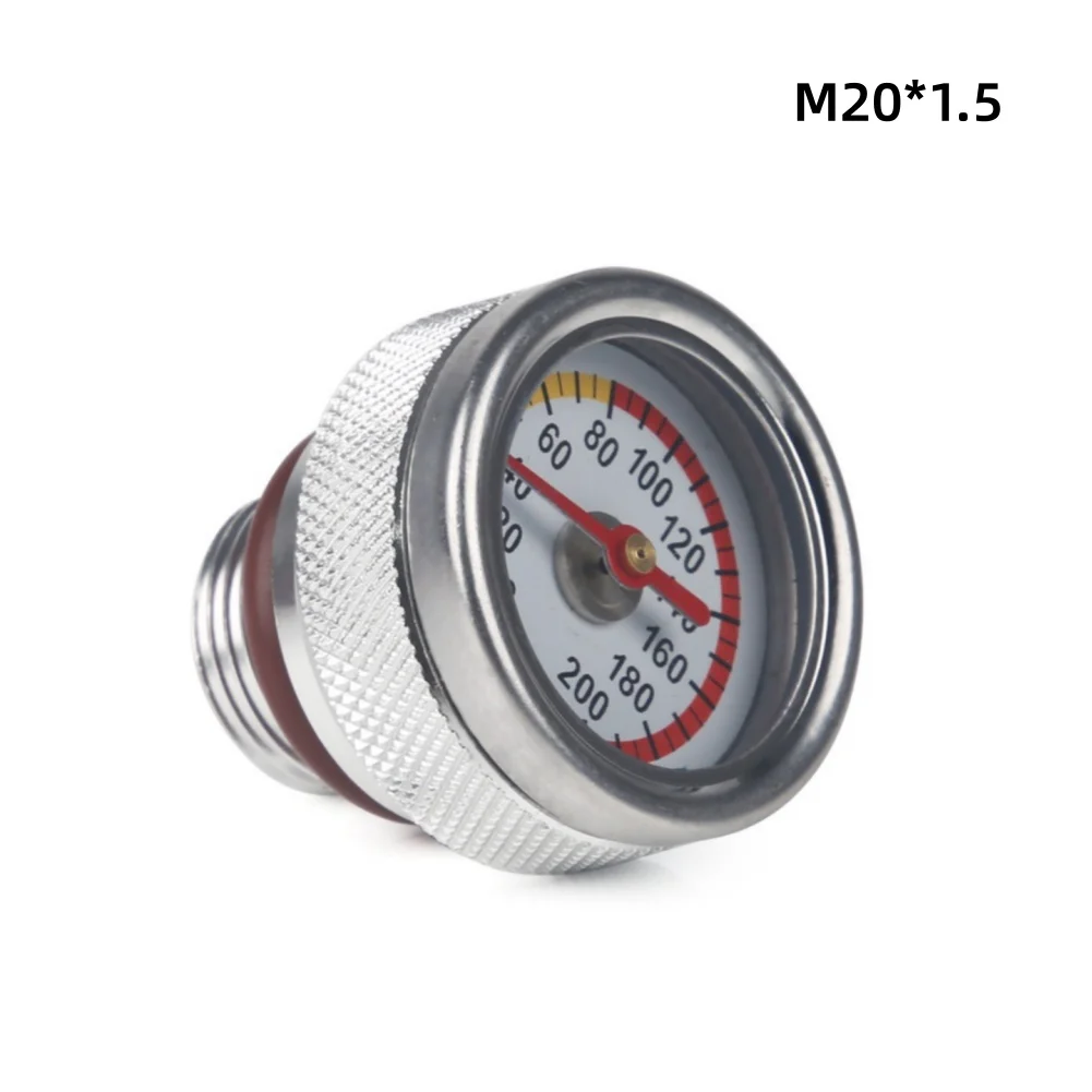 Aluminum Alloy Oil for temp Gauge M20x1.5 Thread for Haojue TR300 for x350 Motorcycle 0-200C Range Compact 7x7x5cm Design