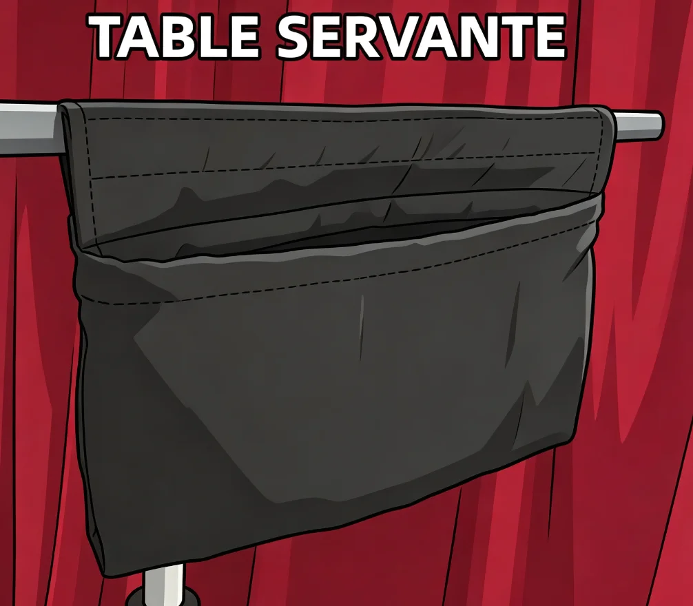 Magic Tricks Table Servante Professional Load Drop Magic Pocket Accessories For Close-up Stage Table Performance Magician's Prop