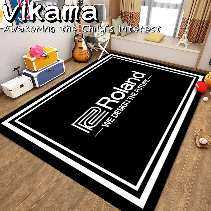 VIKAMA Modern Fashion Crystal Velvet Scandinavian Household Decoration Living Room Children Play Non-slip Dirt-resistant Mats