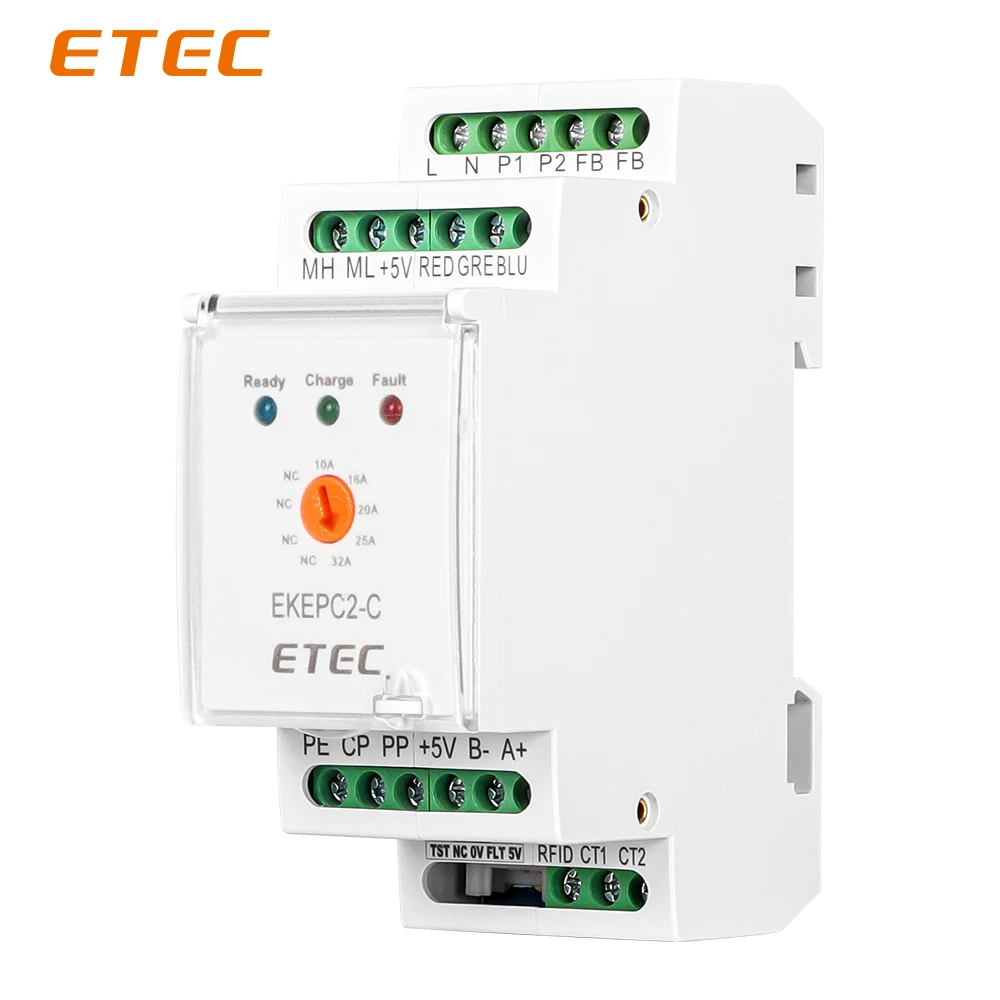 ETEC Controller Electronic Protocol EPC Chontroller EV Charger Station Cable Socket 32A AC 240V