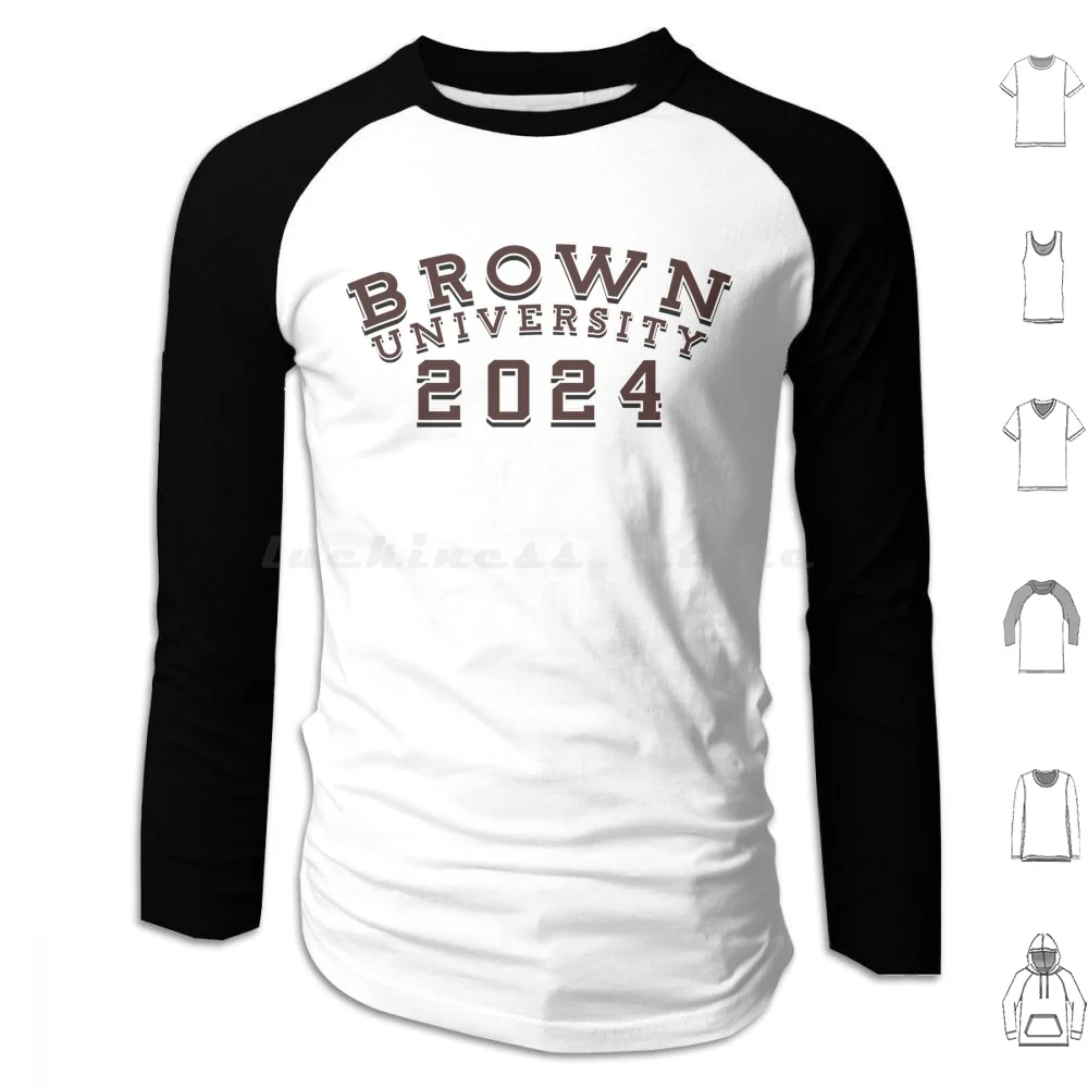 Brown University Class Of 2024 Hoodie cotton Long Sleeve Brown University Bears Brunonia Providence Rhode Island Ri