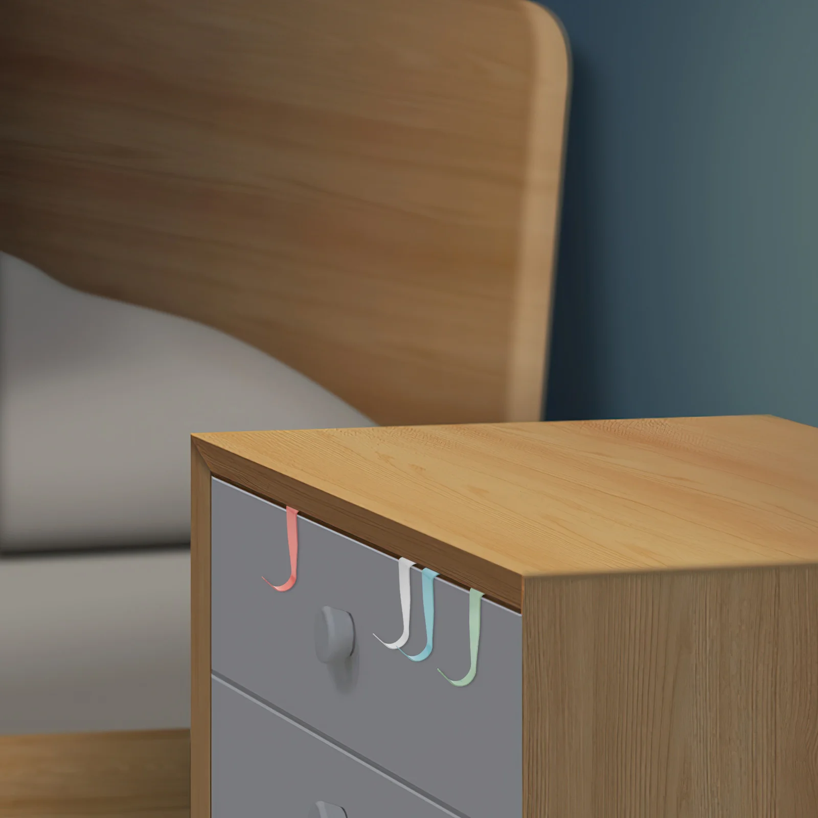 

8Pcs Cabinet Door Hooks Multifunctional Space Saving Over Door Hangers for Clothes Towels Kitchen Bathroom Bedroom