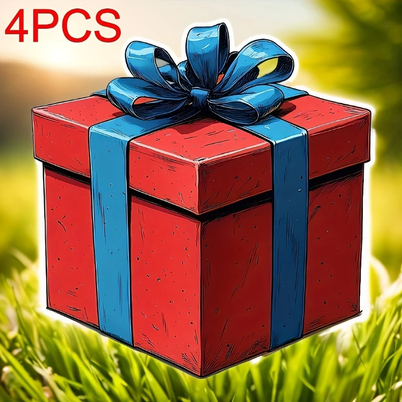 

4 шт. подарочные коробки, автомобильные наклейки, водонепроницаемые для окон автомобиля, дверей, плавок, мотоциклов, скутеров, ноутбуков, окон, универсальные виниловые наклейки