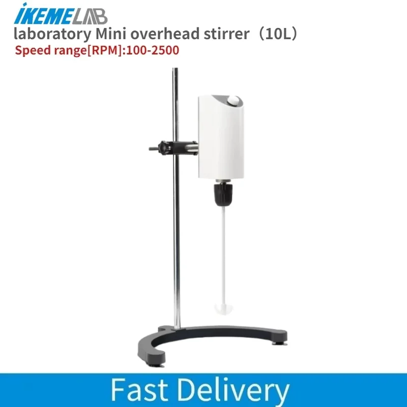 

IKEME Laboratory Overhead Stirrer 10L Electric Perfume Mixer Liquid Mixer Laboratory Stirrer Lab Mixer Lab Equipment