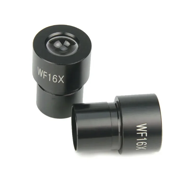 1 Uds. De ocular Binocular de microscopio de campo amplio 16X con retícula, tamaño de montaje de 23,2mm para lente Barlow Binocular de microscopio
