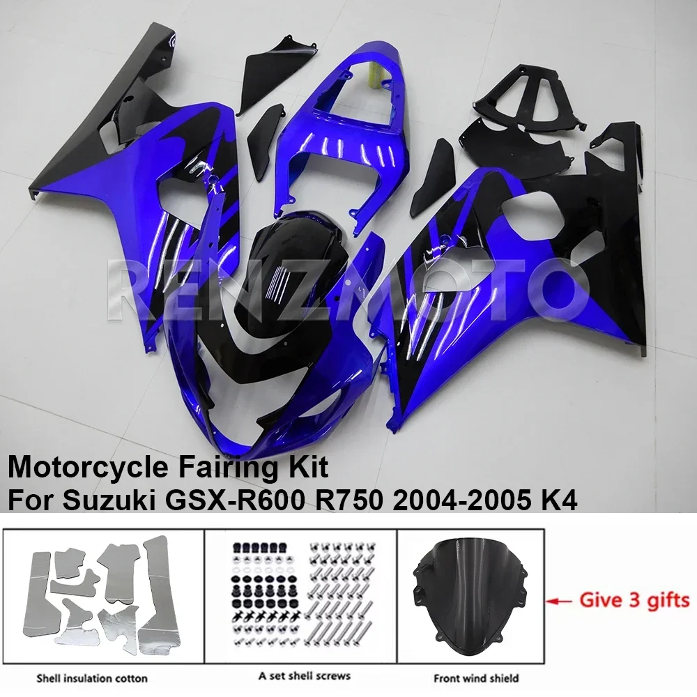 

Для Suzuki GSX-R600 R750 04-05 K4 K5 обтекатель мотоциклетный комплект обвеса украшения пластиковая защитная пластина аксессуары корпус S0604-123A