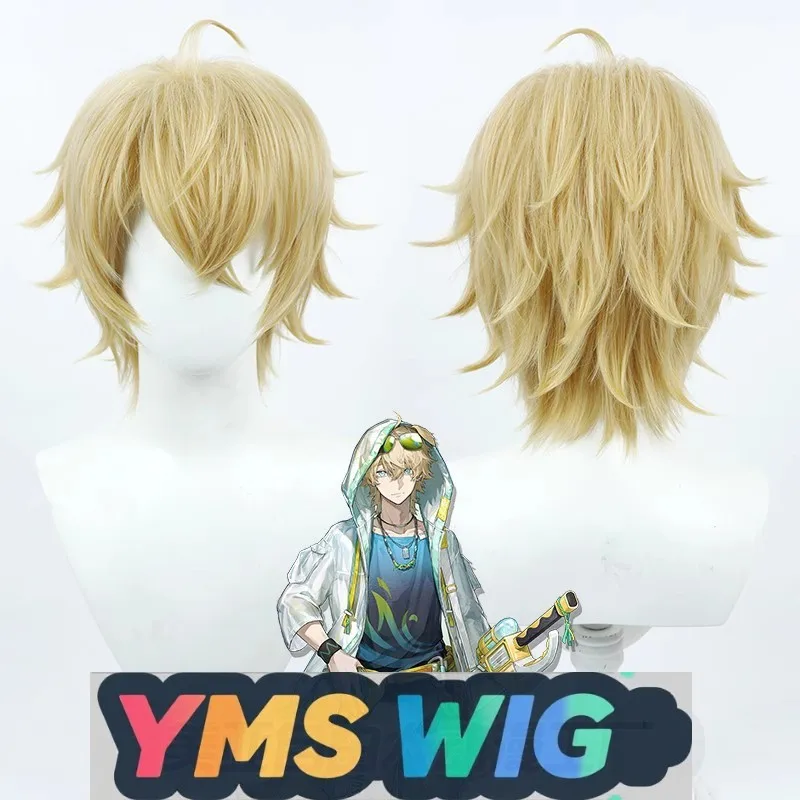 

[YMS WIG] Tomorrow's Ark Tequila Cos Wig Operator Is Hairy And The Top Of The Head Is Turned Upside Down And Light Yellow.