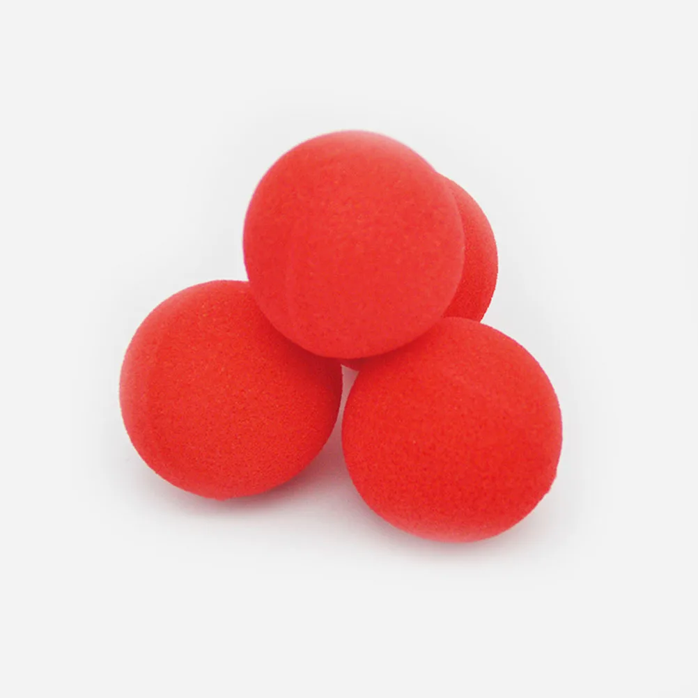 

10Pcs Red Sponge Balls Trick Props Performance Supplies for Festivals Red Sponge Ball Small Balls