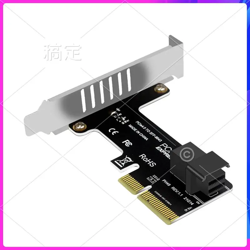 

AP-PCI-E To SFF-8643 Expansion Card Pcie X4 To SFF8643 Adapter For PCI-EX4/X8/X16 Nvme SSD Solid State Drive Riser