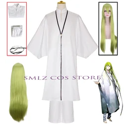 New Anime Cosplay Fate Grand Order Cosplay Enkidu Costume Uniform Wig Trench Pants Set Halloween Party White Outfit for Woman