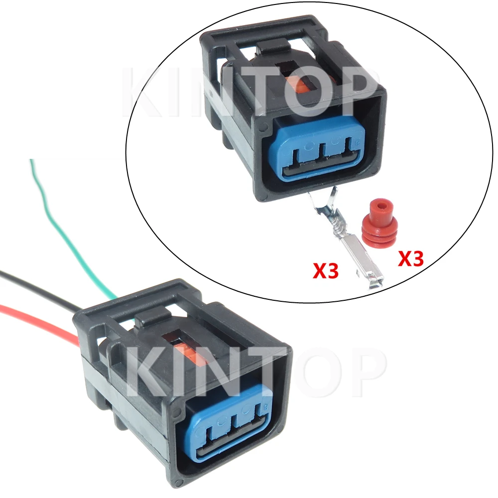 1 Set 3 Pins 1W7T-14A464-MA Automotive Ignition Coil High Voltage Package Wiring Harness Waterproof Socket AC Assembly For Ford