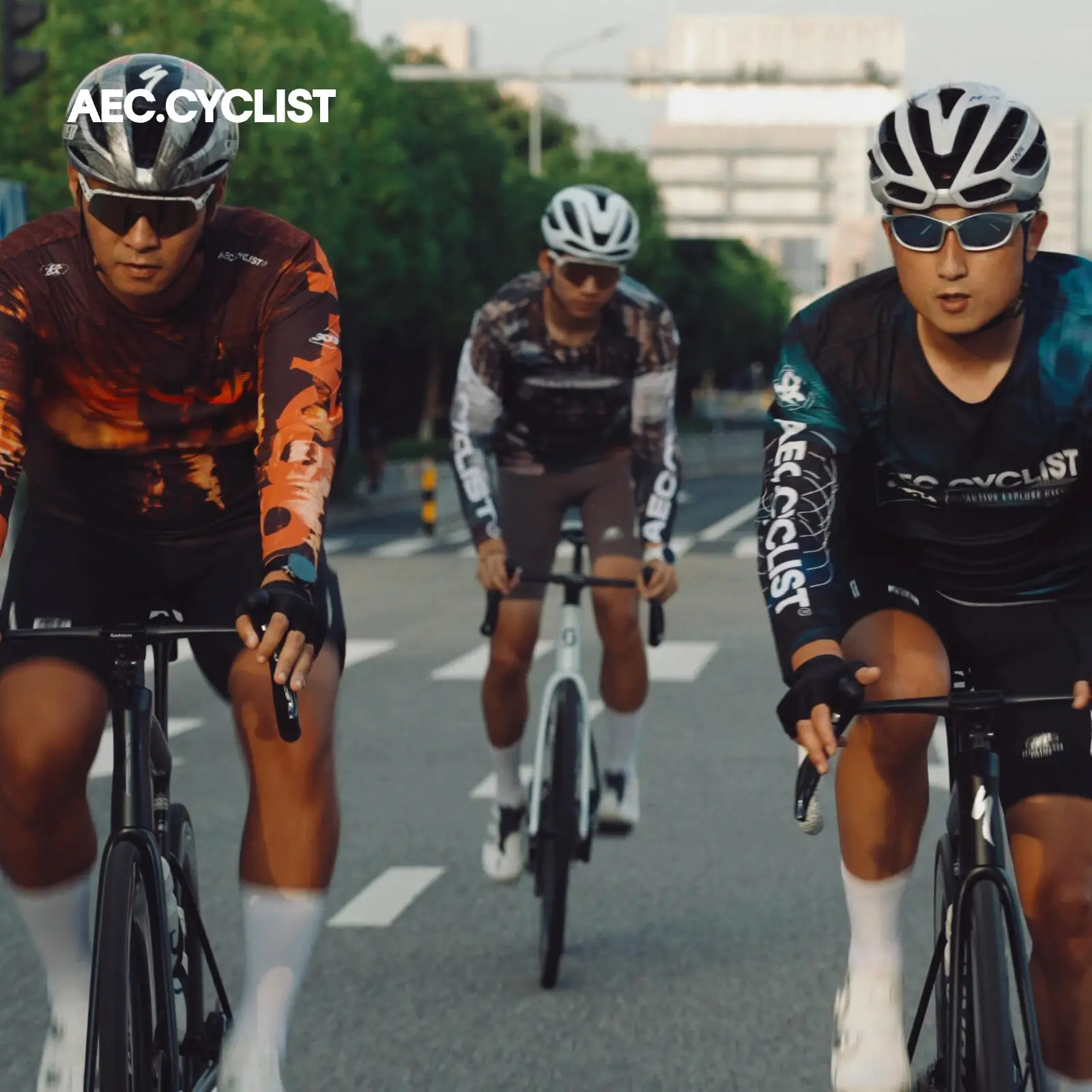 AEC CYCLIST Unisex Oversized Quick Dry Long Sleeve Cycling Tee