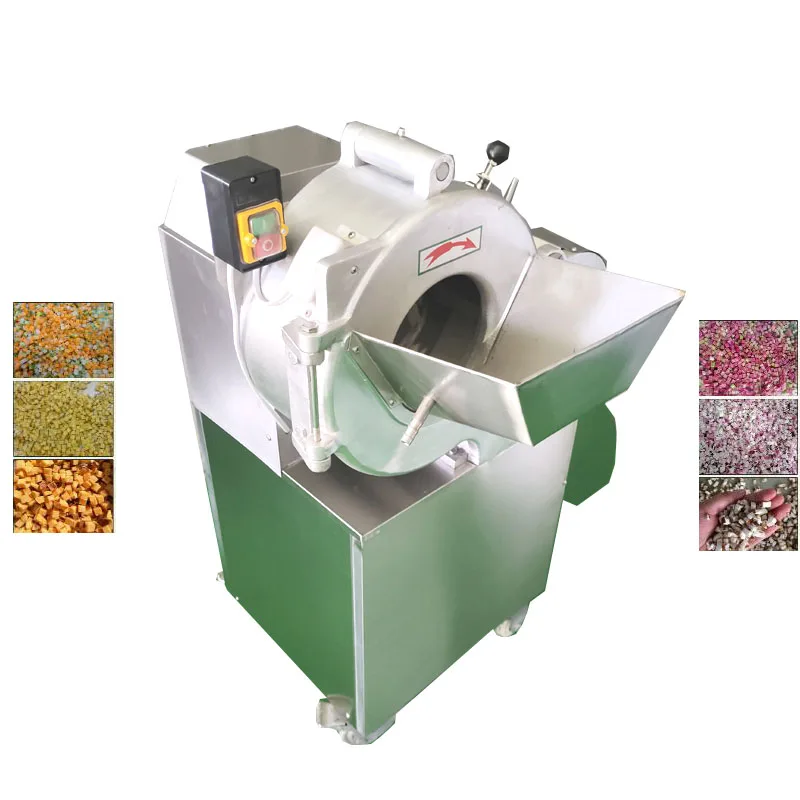 

Electric Vegetable Cube Dicer Slicing Commercial Cutter Onion Dice Cut Carrot Tomato Diced Machine