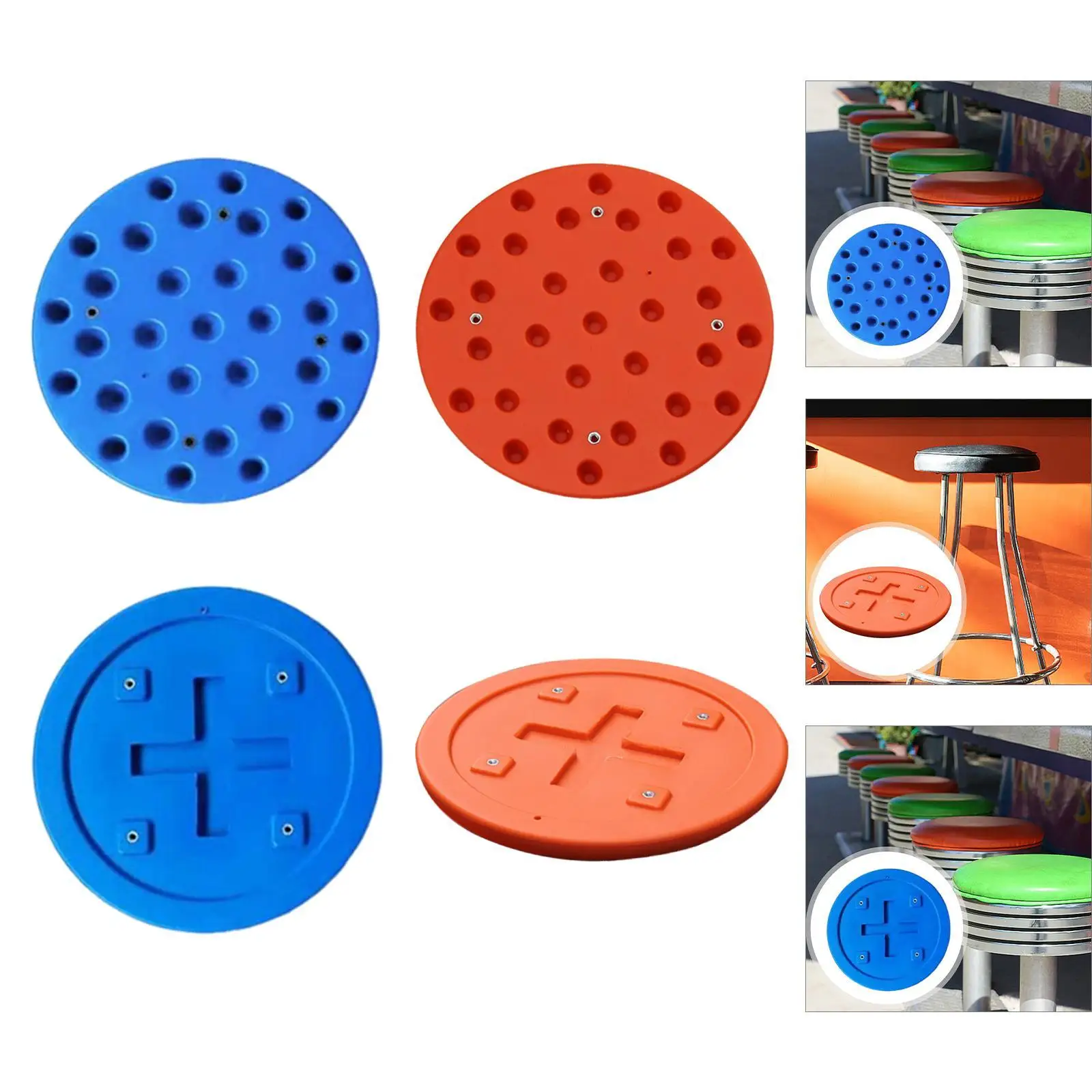 

Bar Stool Seat Replacement Plastic Bar Stool Seat for School Dorm Canteen