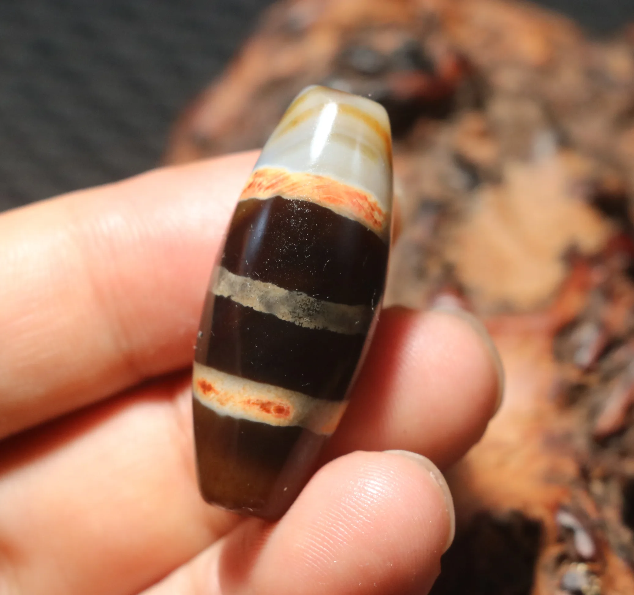 

WODECHANPINJIUSHITE Ultra Magic Energy Тибетский старый агат Тип линии Исцелятель Медицина Гравированный dZi Подвеска из бисера Драгоценный камень Амулет Ювелирные изделия