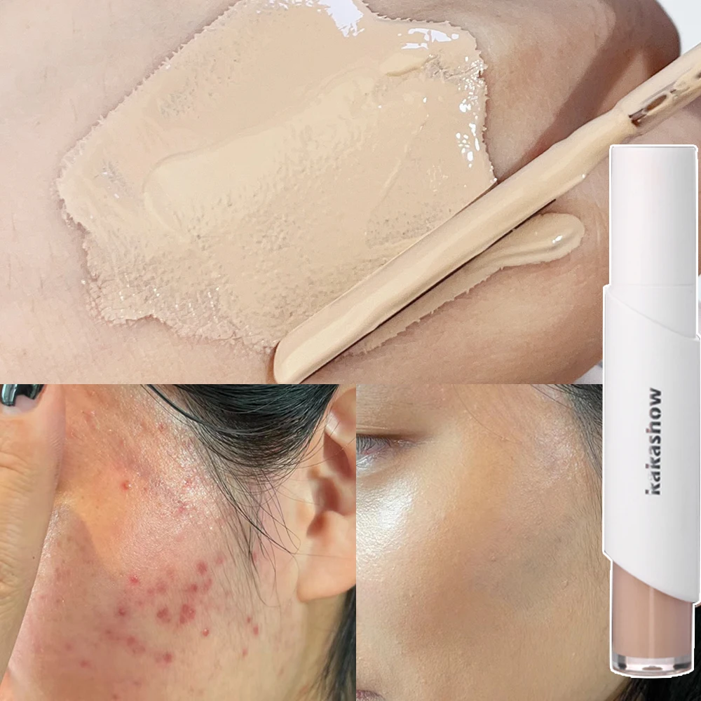 Hydraterende Schraper Concealer Matte Hoge Dekking Waterdichte Olie Controle Vloeibare Foundation Langdurige Helderder Gezicht Concealer