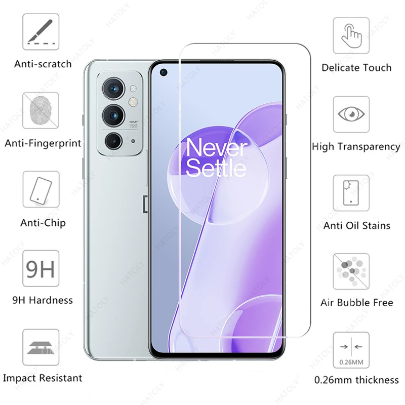 For OnePlus 9RT Glass Tempered Glass for One Plus 9RT Nord 2 5G N200 CE N10 N100 9 9R 8T Phone Screen Protector Camera Len Film