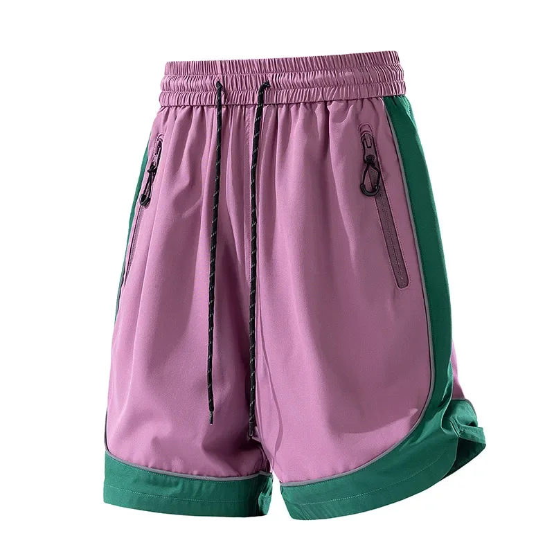 

Summer Running Basketball Shorts Men Elastic Waist Sports Shorts Men Casual Elastic Running Gym Sports Men's Shorts 6656