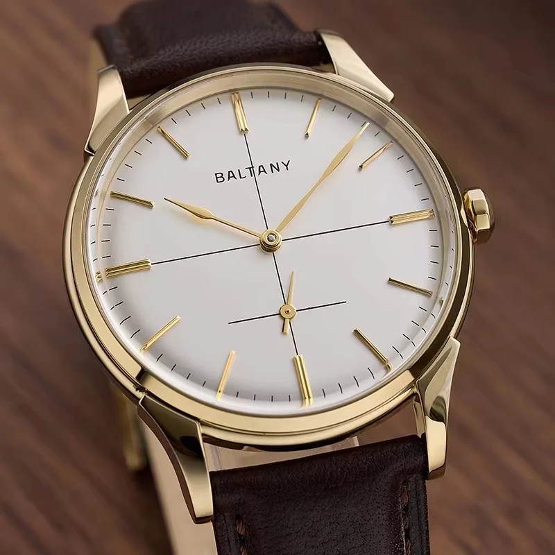 Baltany S4092 Crosshair Dial Small Seconds Retro Watch ST1701