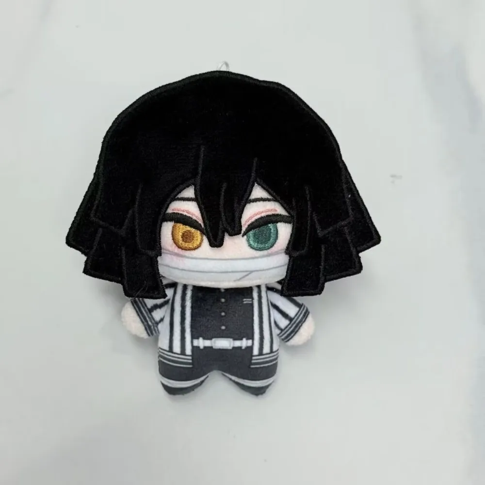 

10cm Kimetsu no Yaiba Plush Toys Pendant Cute Printed Iguro Obanai Stuffed Dolls Collectibles Peripherials Toys Keychain Gifts