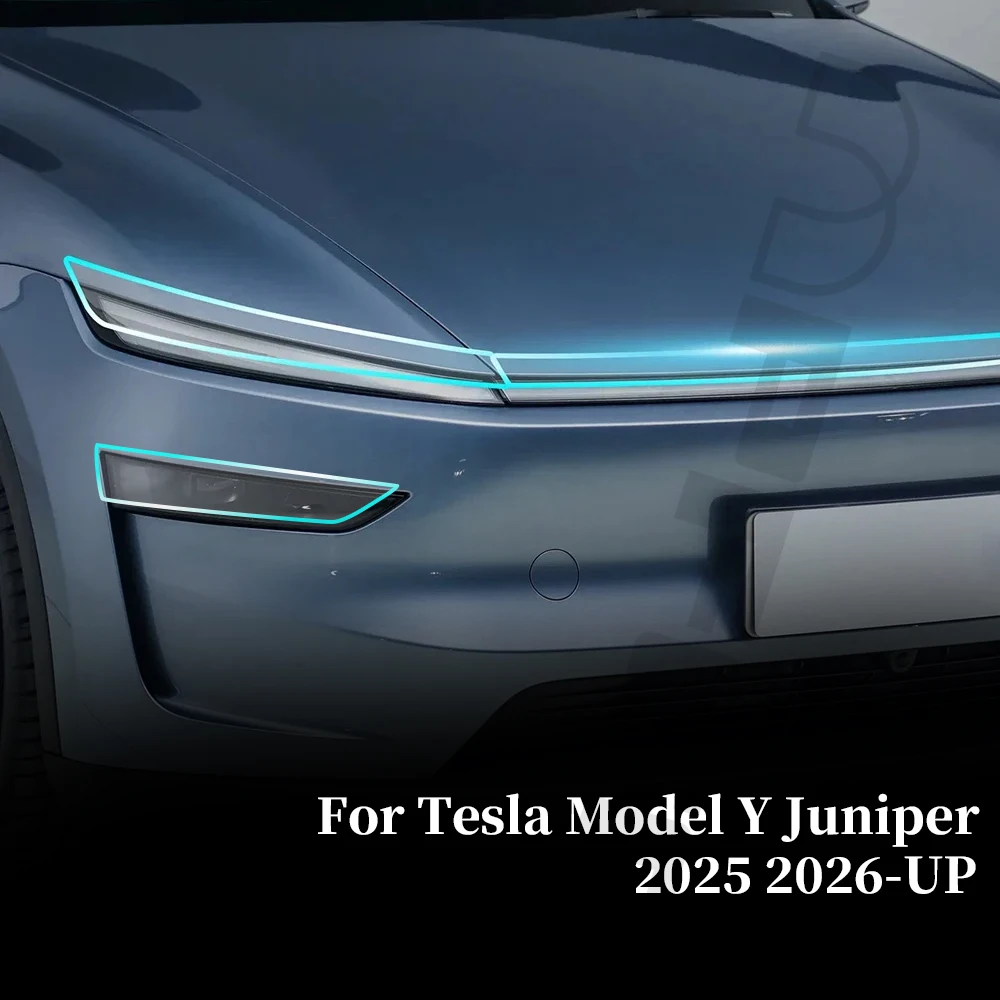 

For Tesla Model Y Juniper 2025 2026 Headlight Rearview Tail Light B Pillar TPU Paint Protection Film Precut PPF Anti-scratch Bra