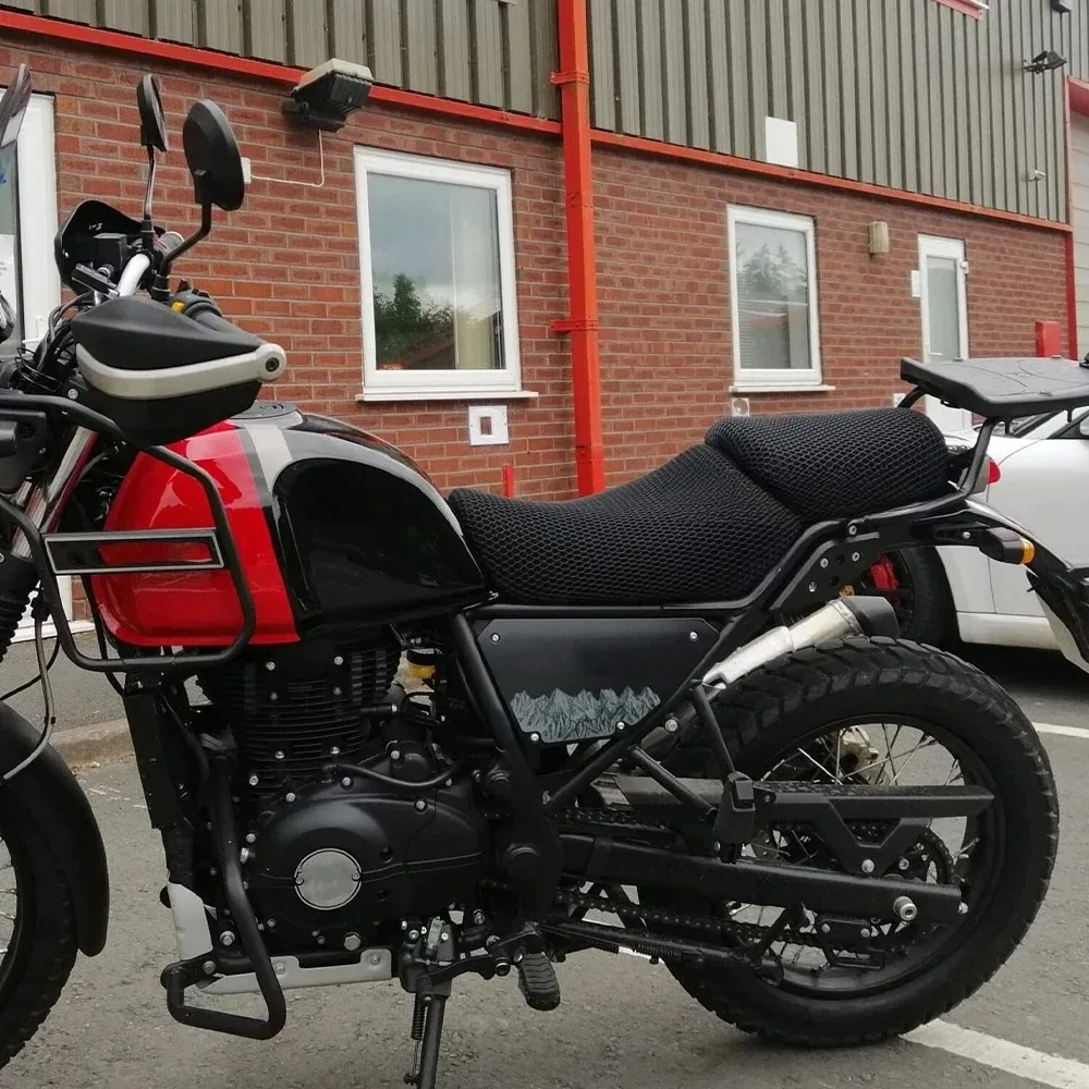 For Himalayan 450 2024- for Royal Enfield Himalayan-450 Motorcycle Seat Cover 3D Honeycomb Mesh Motorcycle Accessories