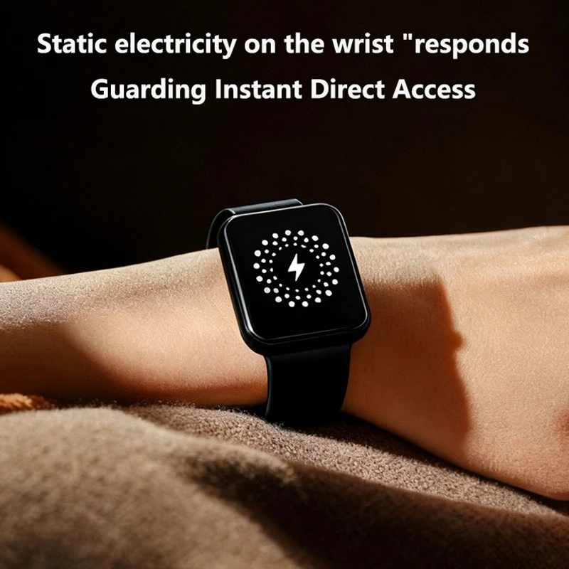 Midea Anti-Static Wristband Wireless Body Static Eliminator Adjustable Built in Battery for All Day Protection Winter Men Women #3