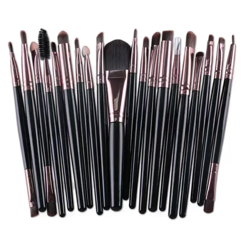 20 Stück Augenpinsel Kompletter Lidschattenpinsel Beauty Tool Explosives neutrales Logo Kostenloser Eyeliner-Pinsel