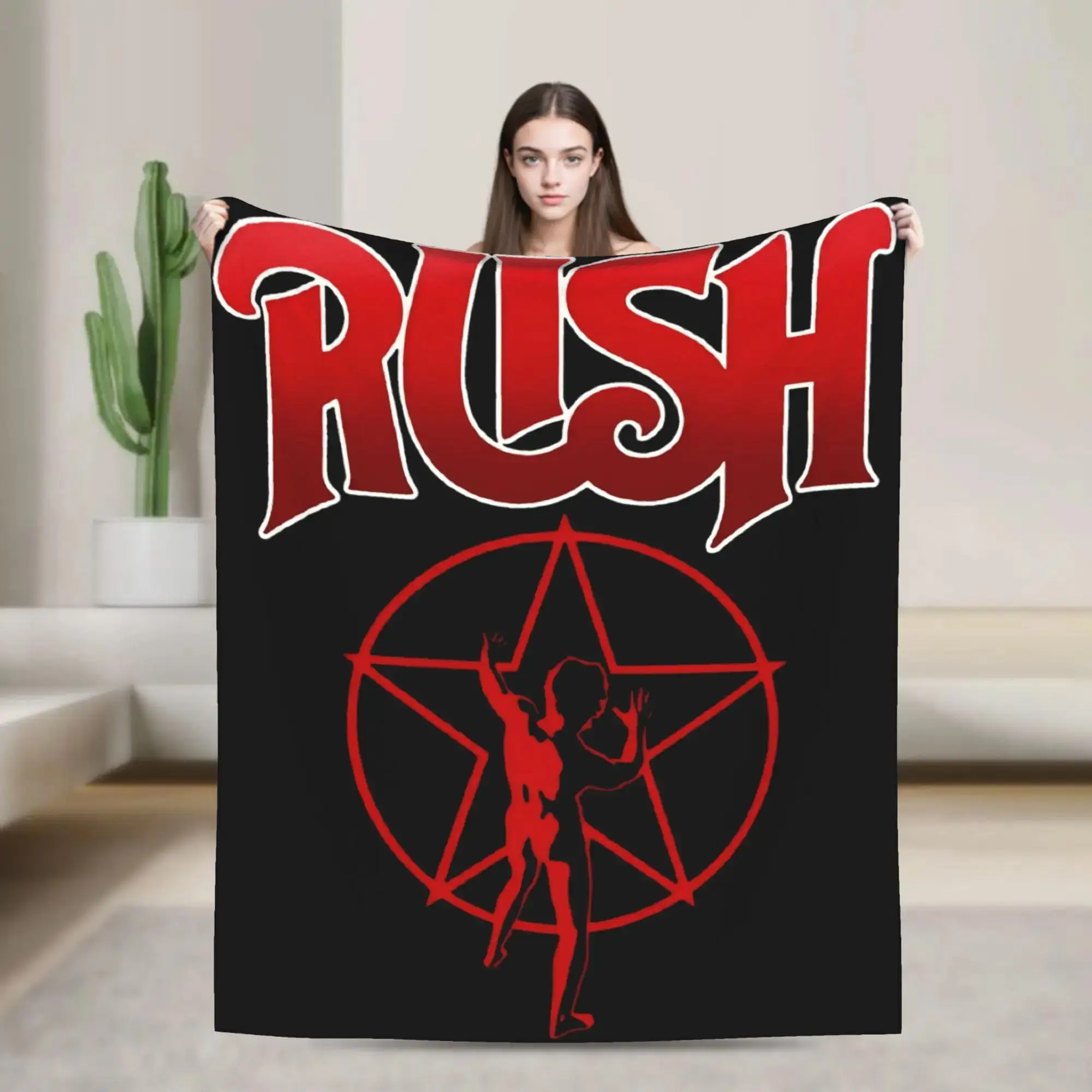 

Мягкое плюшевое одеяло с логотипом группы Rush Holy Starmans для детей, уютное фланелевое покрывало для декора спальни мальчиков и девочек