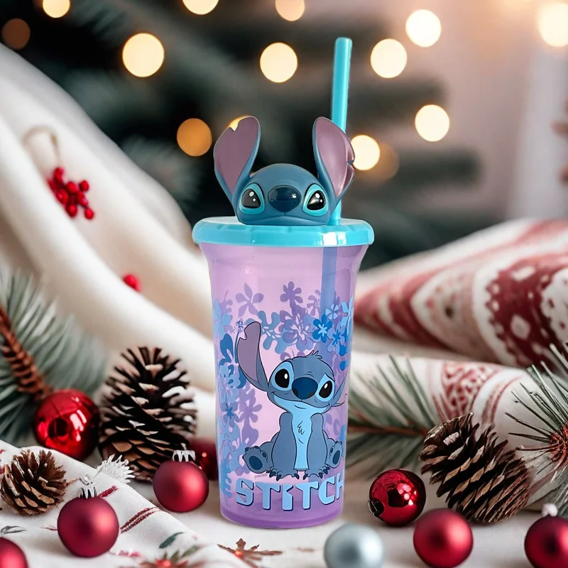 

Stitch Cup Tumble Disney Carton Figures Cup Miniso Bottle Anime Accessories Children Gift