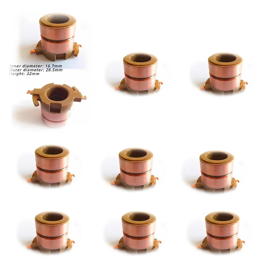 10pcs Car Parts for Toyota Copper Head Rotor Collector Ring of Electric Generator