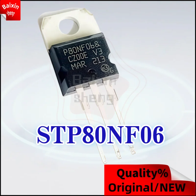 

10PCS NEW Original STP80NF06 P80NF06 MOS field-effect transistor
