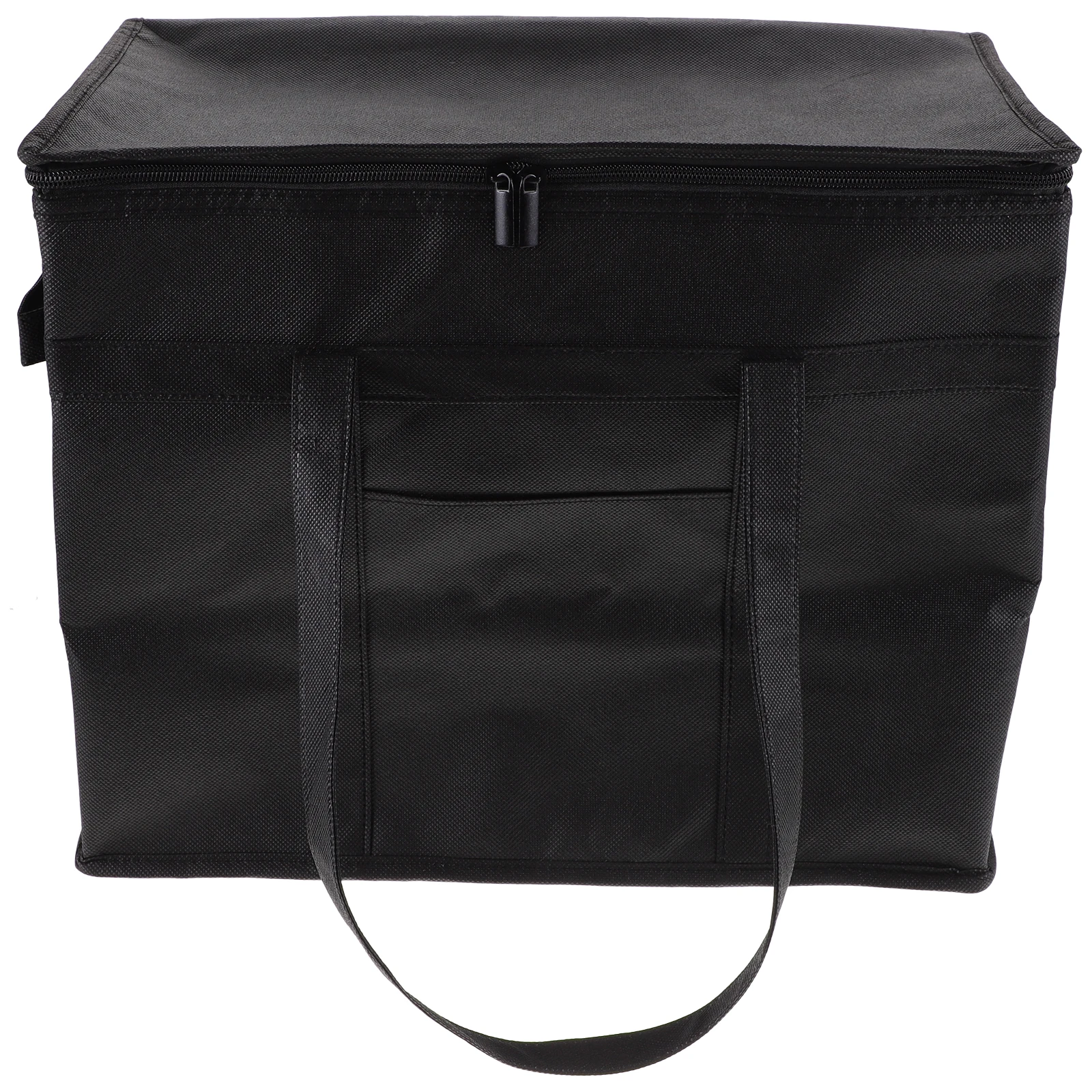 

Portable Insulated Grocery Tote Bags Large Cooler Thermal Food Bag Aluminum Foil Non Woven Safe Reusable H held Front Pocket