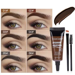 1PC Eyebrow Enhancers Cream Women Natural Liquid Dyeing Eyebrow Set Brow Tattoo Pigments Lasting Waterproof Eyebrow Gel