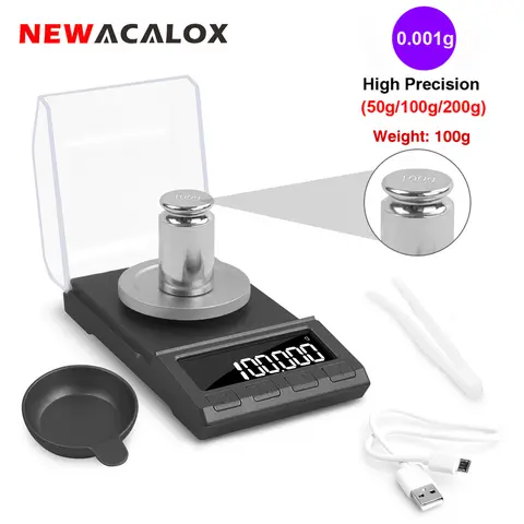 Precise digital jewelry scale 0.001g NEWACALOX
