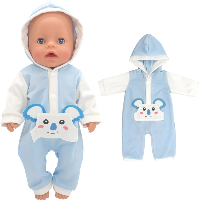 

43cm Baby Doll Boy Clothes 17 Inch Reborn Dolls Clothes Children Girl Birthday Gifts Toys Wears