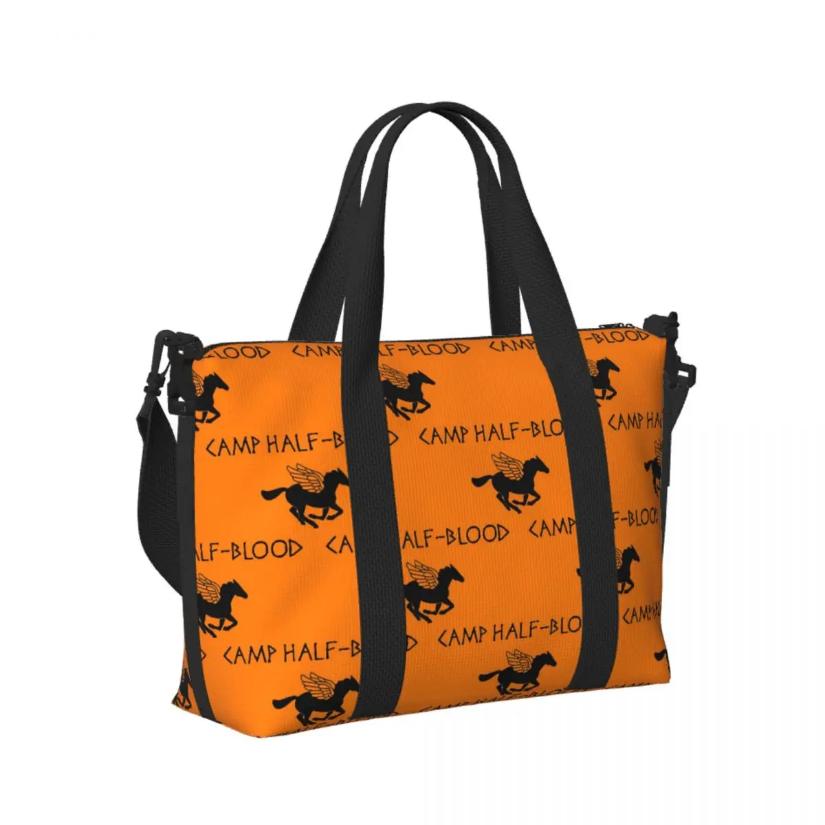 

Custom Camp Half-Blood Percy Jackson Beach Travel Bag Large Capacity Tote Bags for Gym Sport Women Shopping Duffle Shoulder Bag
