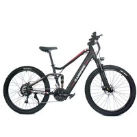 YS90 1000W Mountainbike 48V 13.6AH Lithium-Batterie Elektro Fahrrad Erwachsene 27.5 Inch city Ebike Mit Voller suspension Bike