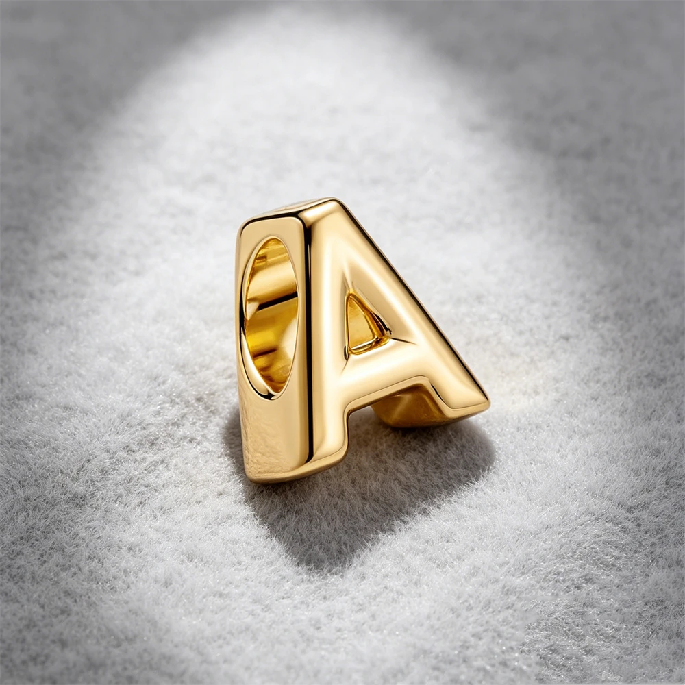 A-Z letters S925 Silver Accessories, DIY Bracelets, Necklaces, Interval Pendants, Customized Names, Handmade High-End Jewelry