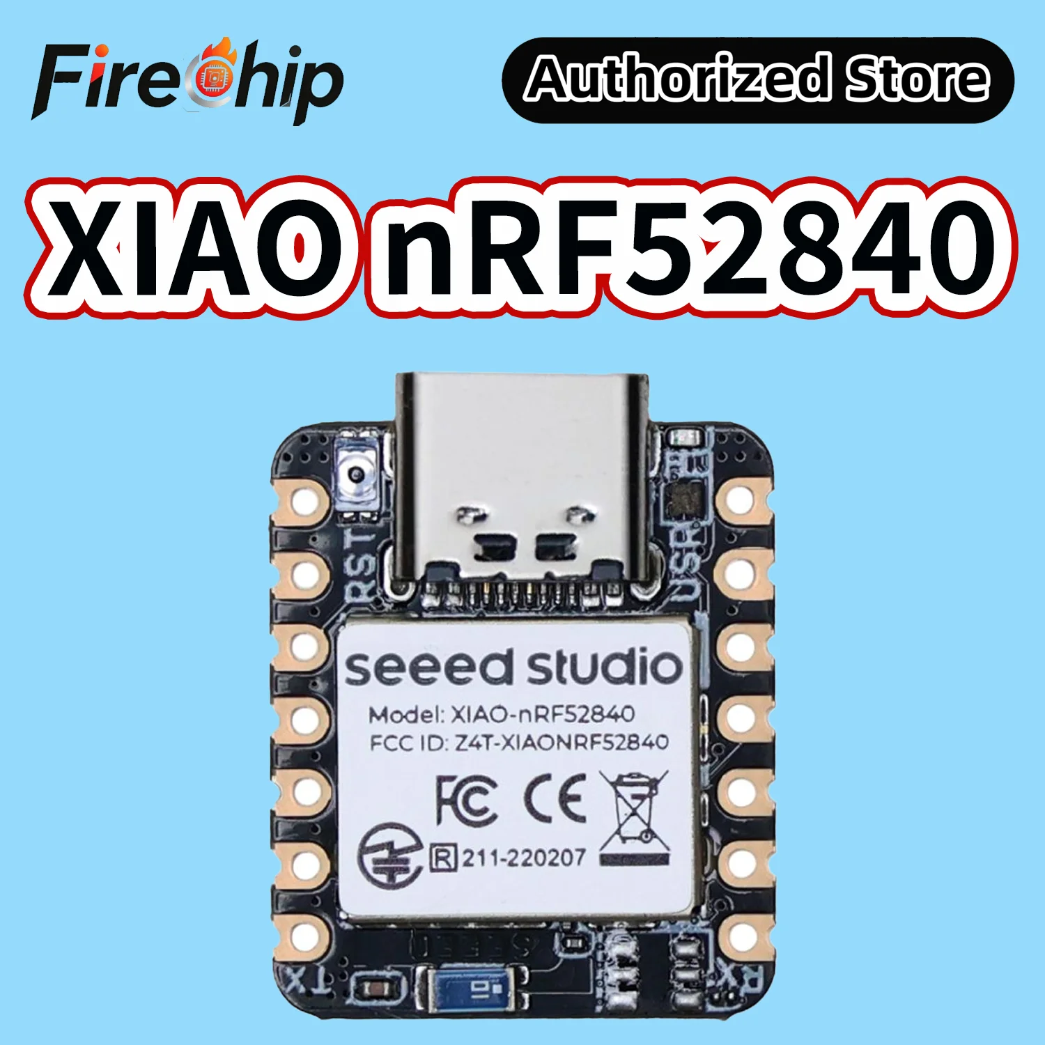 FireChip XIAO NRF52840 (XIAO BLE) - Supports Arduino / CircuitPython - Bluetooth 5.0 with Onboard Antenna