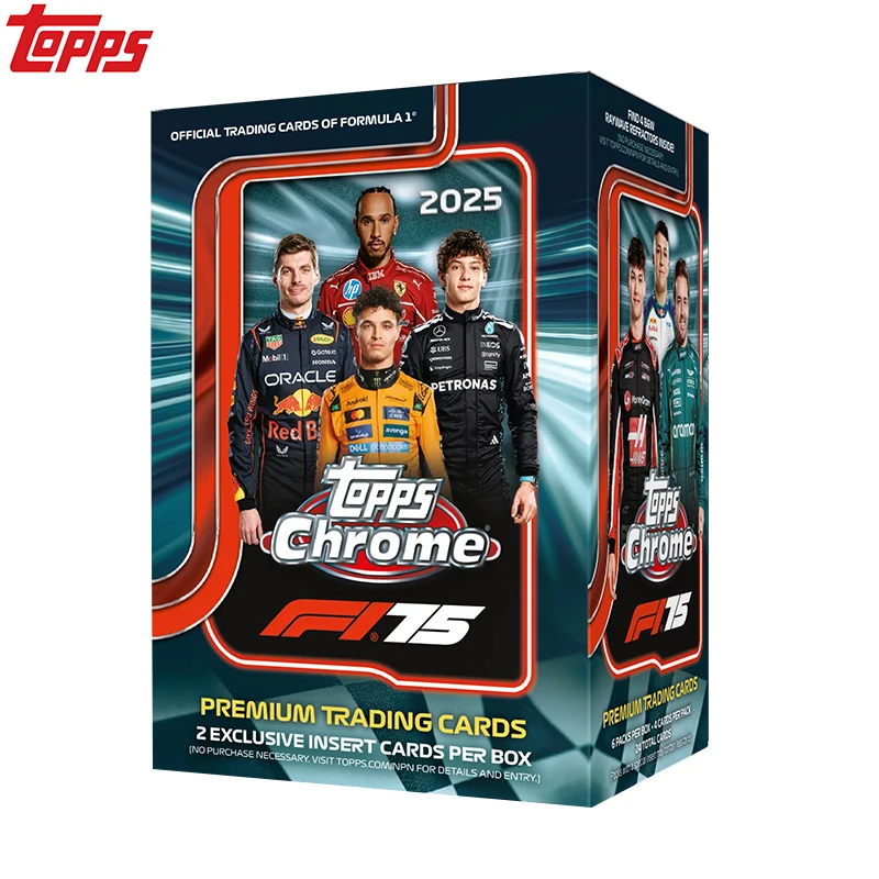 

New 2025 Topps Chrome Formula 1 Value Box PREMIUM Trading Collection Card